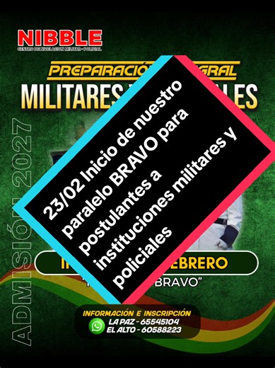7 meses de preparación para postulantes a instituciones #militares y #policiales ✅️Académica ✅️Psicológica ✅️Preparación Física ✅️Natación #lapaz_bolivia🇧🇴 #admisión2027 #Bravo
