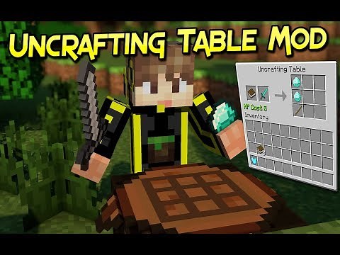 Uncrafting Table Mod | Recuperar Tus Recursos Facilmente | Minecraft 1.12.2–1.7.10 | Review Español
