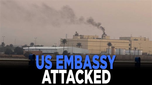US Embassy In Iraq Attacked — Smoke And Flames Visible Following Aerial Strike