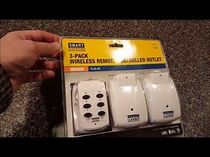 Smart Electrician Remote Controlled Outlet 3 Pack Unboxing & Review