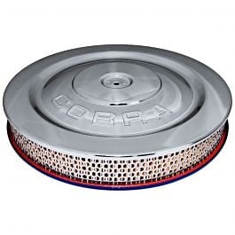 Scott Drake Air Cleaner Assembly Chrome With Cobra Logo Mustang 4V 1965-1973