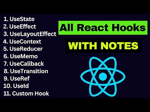 Master All React Hooks in Hindi (2025) 🔥 | Complete Guide with Notes & Real-World Examples