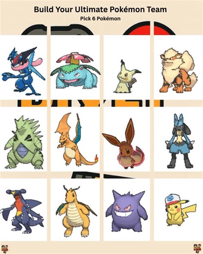 @pixelnpack on Instagram: "Build the ultimate pokemon team 👀 who are you taking?!🫡 #pokemon #pokemonsquad #pokemonteam #pokemonbattle #pokemoncommunity #pokemonfans #pokemontrainer #pokemonshowdown #pokemonlegends #pokemonworld #pokemontiktok #pokemoncontent #pokemonedit #retrogaming #gamingcontent #gottacatchemall #pokemonlove #videogamememes #pixelnpack #pokemonvs #pokemonchallenge #pokemonart #pokemonreels #pokemonteamchallenge #nintendofan"