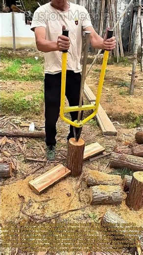 How to Split Firewood Safely Manual Handheld Log Splitter Review: Effortless Wood Chopping U-Frame