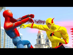 The Reverse Flash vs Spiderman - EPIC BATTLE (GTA 5 SHORT CINEMATIC MOVIE)