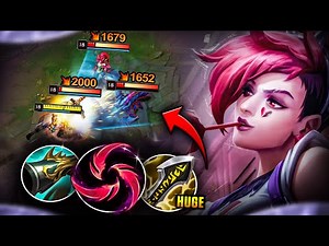 CRIT VI IS TAKING OVER 💪(#1 VI CARRY BUILD😩👌) | Vi Jungle Guide League of Legends