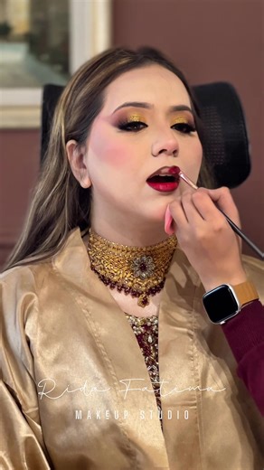 Stunning Barat Bride Makeup by Rida Fatima