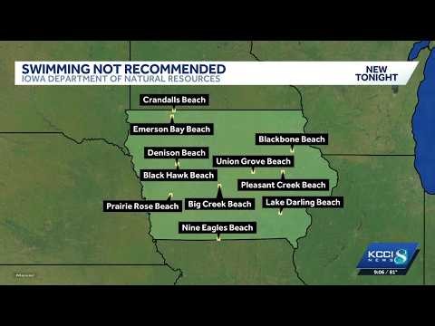 Iowa DNR: Swimming not recommended at 11 public beaches