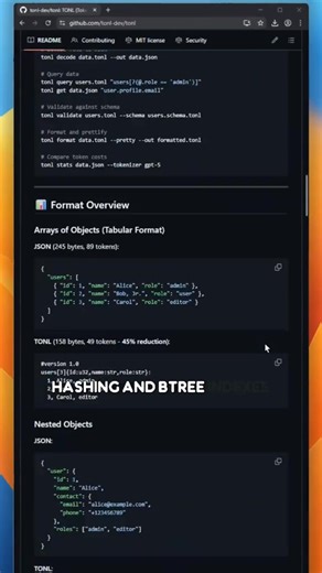 TONL is a LLM-friendly serialization format that can cut your data size by up to 50–60% compared to JSON, which also means dramatically lower LLM token costs. #github #opensource | Laskenta Technologies Limited
