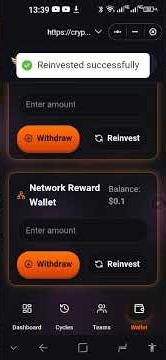 How to Reinvest in Crypto Fortune | Step-by-Step Back Office Tutorial (Smart Contract System)