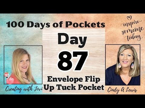 100 Days of Pockets DAY 87 Envelope Flip Up Tuck Pocket