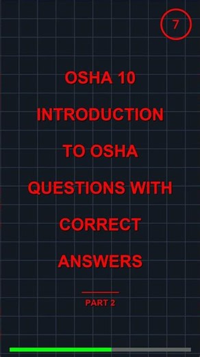 Osha 10 Introduction To Osha Questions With Correct