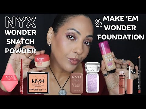 NYX Make ’Em Wonder Foundation & Wonder Snatch Powder 🤔 Almost a Full Face of NYX + Wear Test