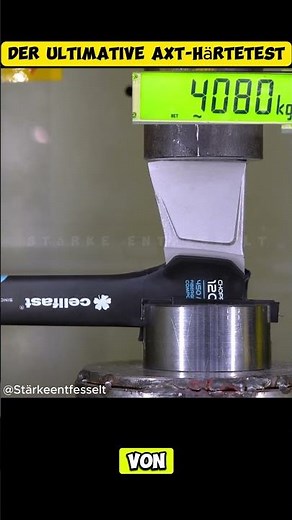 Der ultimative Axt-Härtetest: Drei Marken, ein Sieger! ⚔️ #hydraulikpresse