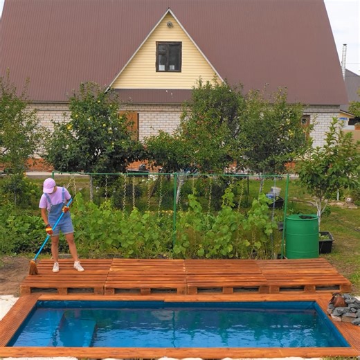 1.5M views · 8.4K reactions | Build your own pool in your backyard! | Lilyon DIY | Facebook