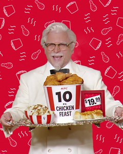 The Colonel knows there’s lots of reasons a family might want a feast. That’s why he made KFC’s 10-piece Chicken Feast, which you can get for only $19.99. | KFC