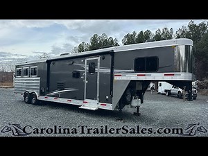 New 2025 Merhow 3 Horse Trailer | 13' Farmhouse LQ with Slide Tour