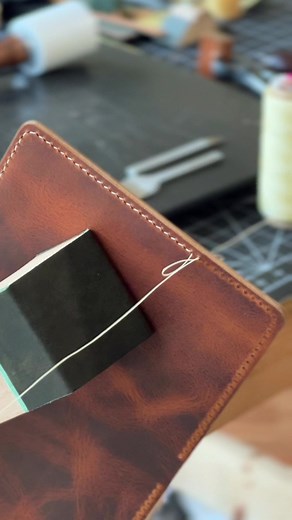 The Artist and The Art! #leathercraft #leathergoods #leathercrafter #leatherworking