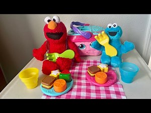 Elmo and Cookie Monster Go on a PICNIC!