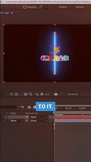 How to Animate a logo using the Saber Plugin in After Effects