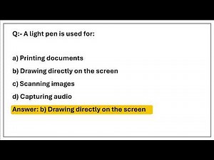 Top 100 Computer Hardware MCQ for All Competitive Exams | Computer Basics Mcq | Computer Question