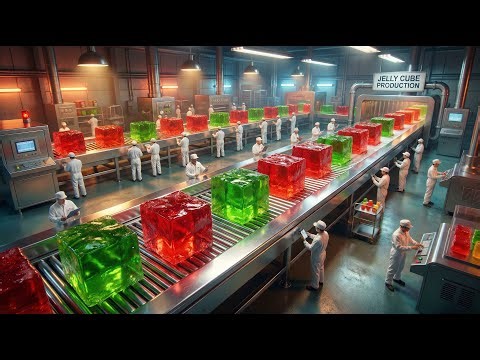 Inside the Jelly Production Factory – Full Process | How Luxury Fruit Jelly Is Made