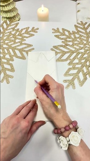 Large Paper Bag Snowflake ❄️ Easy Christmas DIY