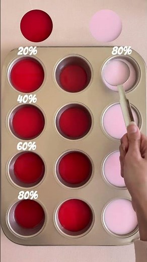 Red + Baby Pink = These Beautiful Rose Shades?! 🌹🎨 #shorts #colormixing #artshorts #colormixing