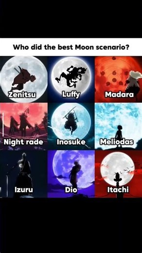 who did the best moon scenario? #anime #zenistu #itachi