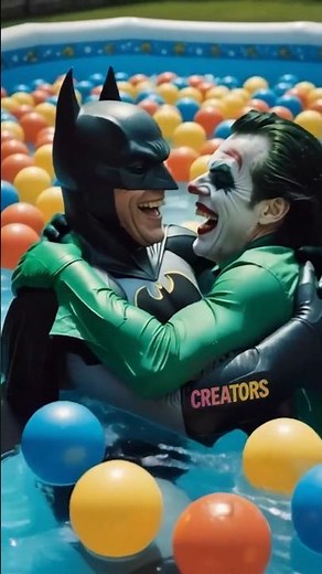 Pool time! 🌊 Batman and Joker are hyped for the swim💦🥳#fantasy #Joker #Batman #Comedy #Funny #shorts