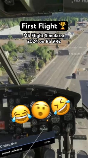 First Flight in MS Flight Simulator PS VR2 🤣