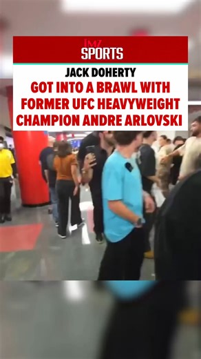 Jack Doherty is lucky to still be standing after pressing former UFC heavyweight champion Andrei Arlovski at the Paul vs. Joshua fight 😨🥊 | TMZ
