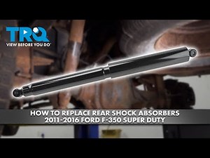 How to Replace Rear Shock Absorbers 2011-2016 Ford F-350 Super Duty