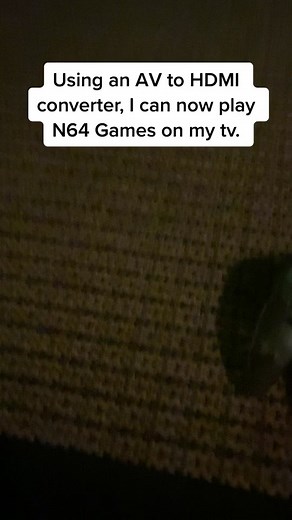 Play N64 Games on TV with AV to HDMI Converter
