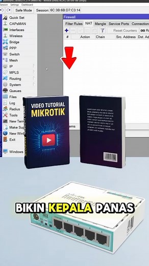 ❌ 𝐌𝐢𝐤𝐫𝐨𝐭𝐢𝐤 𝐒𝐞𝐫𝐢𝐧𝐠 𝐄𝐫𝐫𝐨𝐫? 𝐏𝐚𝐧𝐭𝐞𝐬𝐚𝐧 𝐈𝐧𝐭𝐞𝐫𝐧𝐞𝐭 𝐋𝐞𝐦𝐨𝐭 𝐓𝐞𝐫𝐮𝐬! 🥲 Jangan biarkan setting yang salah bikin jaringan hancur. Belajar Mikrotik itu gampang… asal panduannya tepat! 🎥 Ebook Video Tutorial Mikrotik 💡 Full langkah-langkah 💡 Cocok buat pemula total Klik & pelajari cara setting yang benar! ⚡ | Langkah Digital