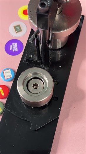 MPRO on Instagram: "Custom pin made with MPRO 0.875" Manual Press"