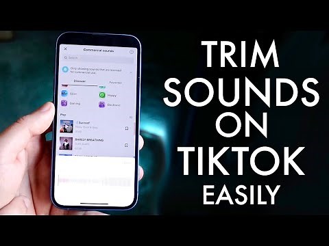 How To Trim Sounds On TikTok! (2022)