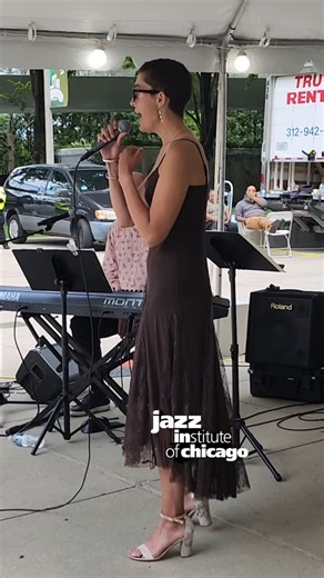 The Jeremy Kahn Trio with special Isabella Isherwood in the WDCB Jazz Lounge at the 2025 Chicago Jazz Festival in Millennium Park. Jeremy Kahn, piano Isabella Isherwood,vocalist #JazzLinksAlum Joe Policastro, bass Jon Deitemyer, drums | Jazz Institute of Chicago