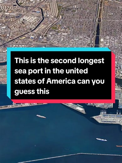 this is the second longest sea port in the united states of America #seaport #unitedstates #geography #biggest