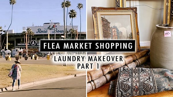 Flea Market Finds for Our DIY Laundry Makeover