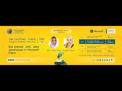 Day 2: Get start with data warehousing in Microsoft Fabric(Arabic)