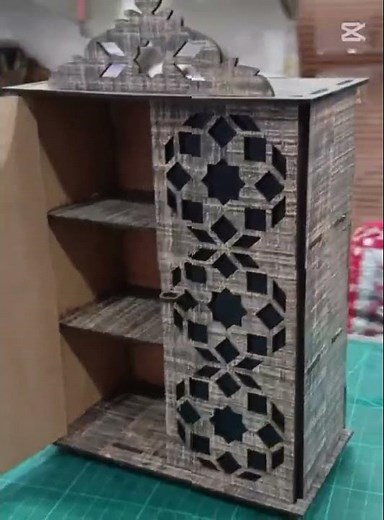 Laser Cut Wooden Almirah Jewelry Box Template | Laser Cutting Design Project