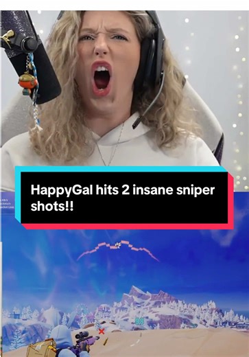 HappyGal hits 2 insane sniper shots!! #happyhappygaltv #happygal #happyhappygalclips #happyhappygal #happygalclips #fortnite #fortniteclips #omg #sniper