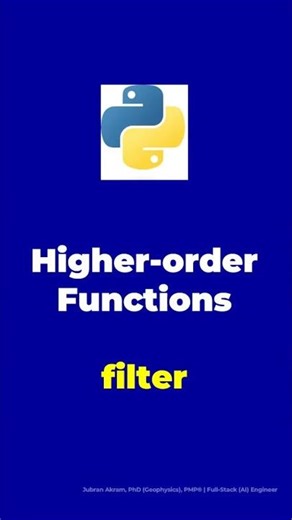 Filter HOF #python #pythonprogramming #shorts