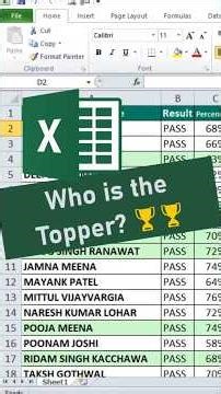 ⚡ Excel RANK Formula Trick 😲 | Sort & Rank Automatically!
