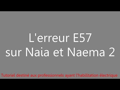How to resolve error E57 on Naia Naema V2?