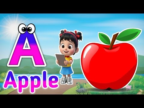 Phonics Song 2 with TWO Words in 3D - A For Airplane - ABC Alphabet Songs with Sounds for Children