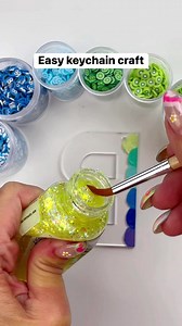 393K views · 1.8K reactions | DIY letter keychains. Fun summertime craft idea! Full tutorial and links to the supplies here—> https://colormadehappy.com/diy-acrylic-keychains-tutorial/ | Color Made Happy | Facebook