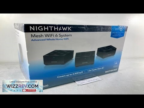 Netgear Nighthawk MK6W AX1500 Whole Home Mesh WiFi 6 Router System NEW
