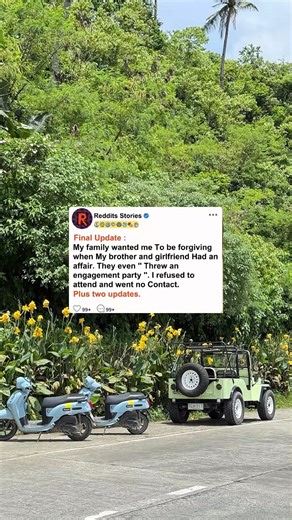 4.7K views · 26 reactions | update, my family wanted me to be forgiving when my brother and girlfriend had an affair. They even threw an engagement party. I refused to attend and went no contact. #askreddit #reels #redditposts #redditstorytime #reddit #aita #askredditstori | Anirak-Lover | Facebook